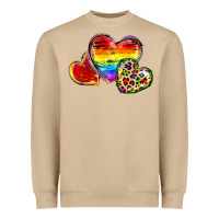 Mushroom Pride hearts Heavyweight Sweatshirt - FaDigitalArtStudio