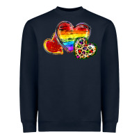 Navy Pride hearts Heavyweight Sweatshirt - FaDigitalArtStudio