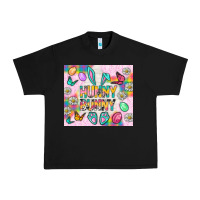 Black Hunny Bunny and egg Easter Urban Heavy Tee - NancyCooperArtShop