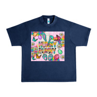 Navy Hunny Bunny and egg Easter Urban Heavy Tee - NancyCooperArtShop