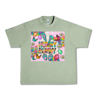 Oil Green Hunny Bunny and egg Easter Urban Heavy Tee - NancyCooperArtShop