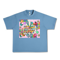 Pebble Blue Hunny Bunny and egg Easter Urban Heavy Tee - NancyCooperArtShop