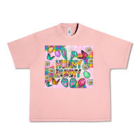 Salmon Hunny Bunny and egg Easter Urban Heavy Tee - NancyCooperArtShop