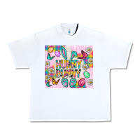 White Hunny Bunny and egg Easter Urban Heavy Tee - NancyCooperArtShop
