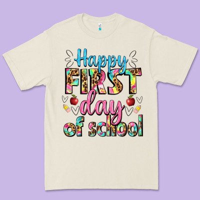 Happy First Day Of School Premium Tee Designed By Bundleandbundleshop