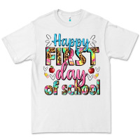 White happy first day of school Premium Tee - BundleAndBundleShop