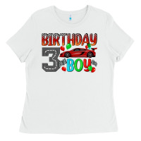 White birthday boy 3 Ladies Tee - BundleAndBundleShop