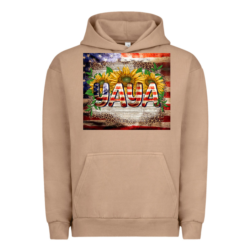 Patriotic Yaya Tumbler Urban Hoodie by BarkalooDesign | Teevron