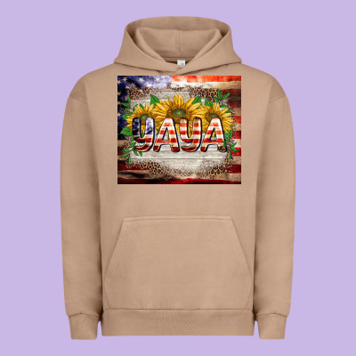 Patriotic Yaya Tumbler Urban Hoodie Designed By Barkaloodesign