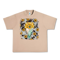 Burro cowhide sunflower gemstone bull skull Urban Heavy Tee - JahusDesignShop
