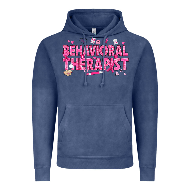 Breast Cancer Behavioral Therapist Vintage Hoodie by texasbilliewilder | Teevron