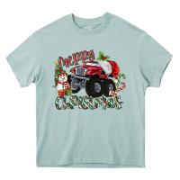 Merry Christmas Monster Truck Heavy Core Tee | Teevron