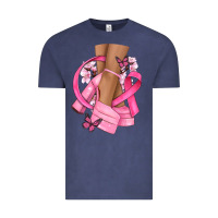 Vintage Denim breast cancer diva Vintage Tee - NancyCooperArtShop