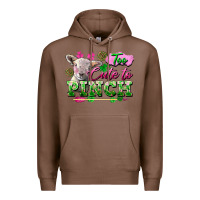 Chestnut Too Cute To Pinch Premium Hoodie - FaDigitalArtStudio