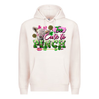 Pale Pink Too Cute To Pinch Premium Hoodie - FaDigitalArtStudio
