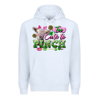White Too Cute To Pinch Premium Hoodie - FaDigitalArtStudio