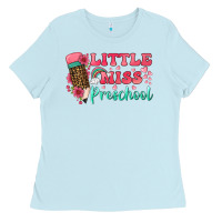 Baby Blue little miss preschool Ladies Tee - BundleAndBundleShop
