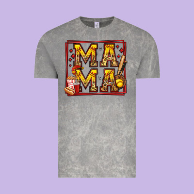 Softball Mama Vintage Tee Designed By Jasminsmagicworld