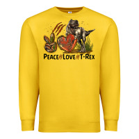 Lemon Peace Love T Rex Premium Sweatshirt - LillyAllenDesigns