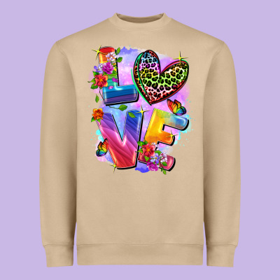 Love Pride Heavyweight Sweatshirt Designed By Fadigitalartstudio