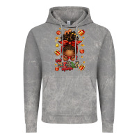 Cloud Rock one merry mama christmas afro messy bun Vintage Hoodie - texasbilliewilder