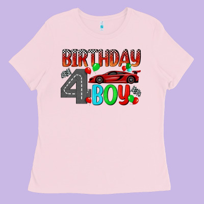 Birthday Boy 4 Ladies Tee Designed By Bundleandbundleshop