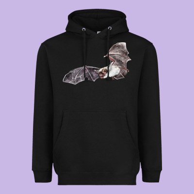 Mexican Free Tailed Bat Heavyweight Hoodie Designed By Lillyallendesigns