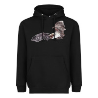 Black mexican free tailed bat Heavyweight Hoodie - LillyAllenDesigns