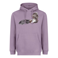 Lavender mexican free tailed bat Heavyweight Hoodie - LillyAllenDesigns