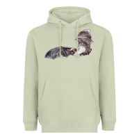 Matcha mexican free tailed bat Heavyweight Hoodie - LillyAllenDesigns
