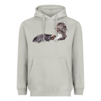 Moon Dust mexican free tailed bat Heavyweight Hoodie - LillyAllenDesigns