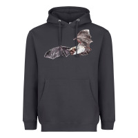 Smoke mexican free tailed bat Heavyweight Hoodie - LillyAllenDesigns