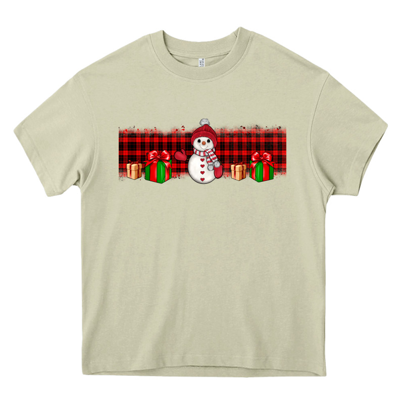 Christmas Snowman Heavy Core Tee by JahusDesignShop | Teevron