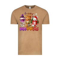 Vintage Camel Happy Hallothanksmas wine glass and coffee Vintage Tee - NancyCooperArtShop