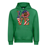 Emerald patriotic sunflower love Urban Hoodie - BarkalooDesign
