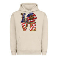 Pigment French Oak patriotic sunflower love Urban Hoodie - BarkalooDesign