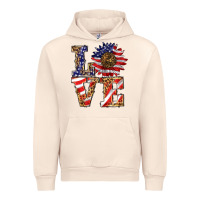 Sandshell patriotic sunflower love Urban Hoodie - BarkalooDesign