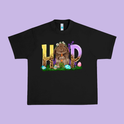 Hop Rabbit Urban Heavy Tee Designed By Nancycooperartshop