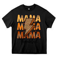 Black Thankful Mama Heavy Core Tee - MaliasSmallBusiness