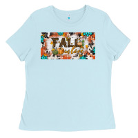 Baby Blue fall in love license plate Ladies Tee - BundleAndBundleShop