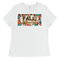 White fall in love license plate Ladies Tee - BundleAndBundleShop