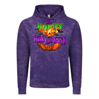 Cloud Purple Happy Halloween Vintage Hoodie - NancyCooperArtShop