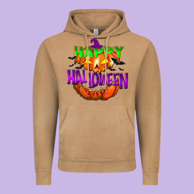 Happy Halloween Vintage Hoodie Designed By Nancycooperartshop