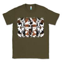 Army Green cowhide brushstrokes Classic Tee - RanaPortraitStore