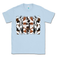 Dusty Blue cowhide brushstrokes Classic Tee - RanaPortraitStore