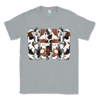 Heather Grey cowhide brushstrokes Classic Tee - RanaPortraitStore