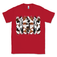 Red cowhide brushstrokes Classic Tee - RanaPortraitStore