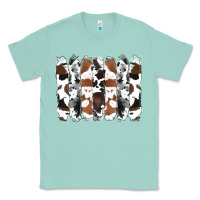Seafoam cowhide brushstrokes Classic Tee - RanaPortraitStore