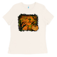 Bone halloween backround Ladies Tee - RanaPortraitStore