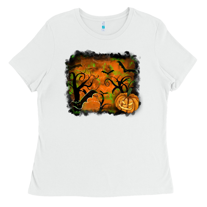 Halloween Backround Ladies Tee by RanaPortraitStore | Teevron